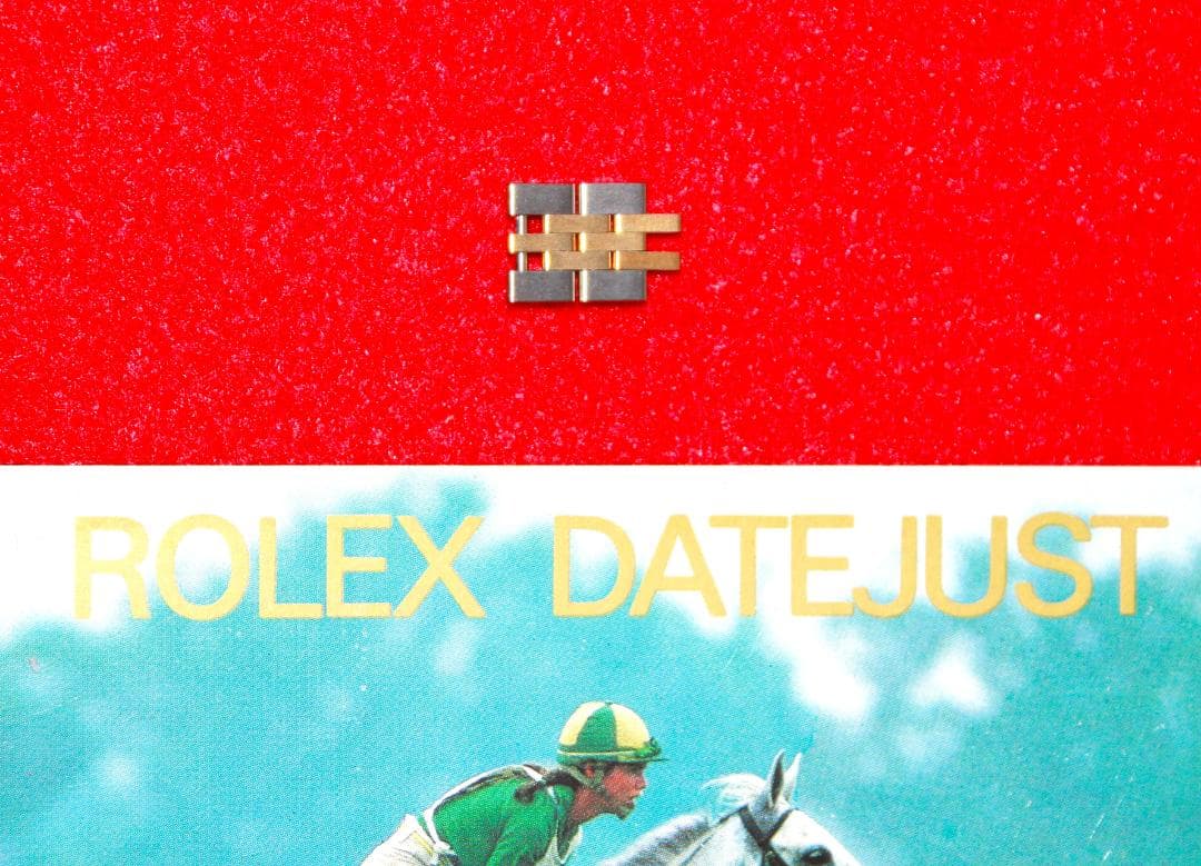 ロレックスデイトジャストのK18YG/SSコンビコマ（レディース用）２個