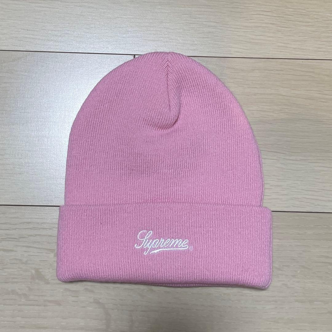 Supreme ピンク ニット帽