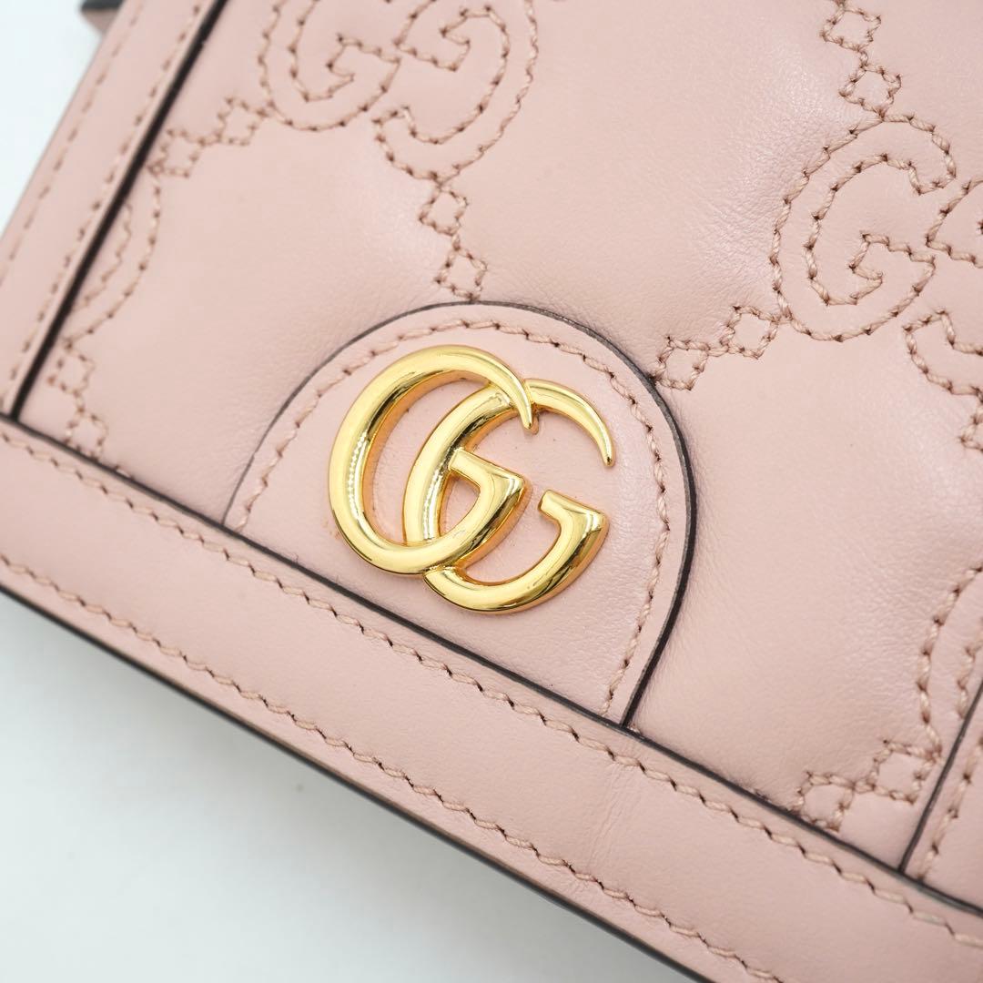 ✨新品未使用・箱付✨　GUCCI ミニ財布 マーモント　GGライン　キルティング