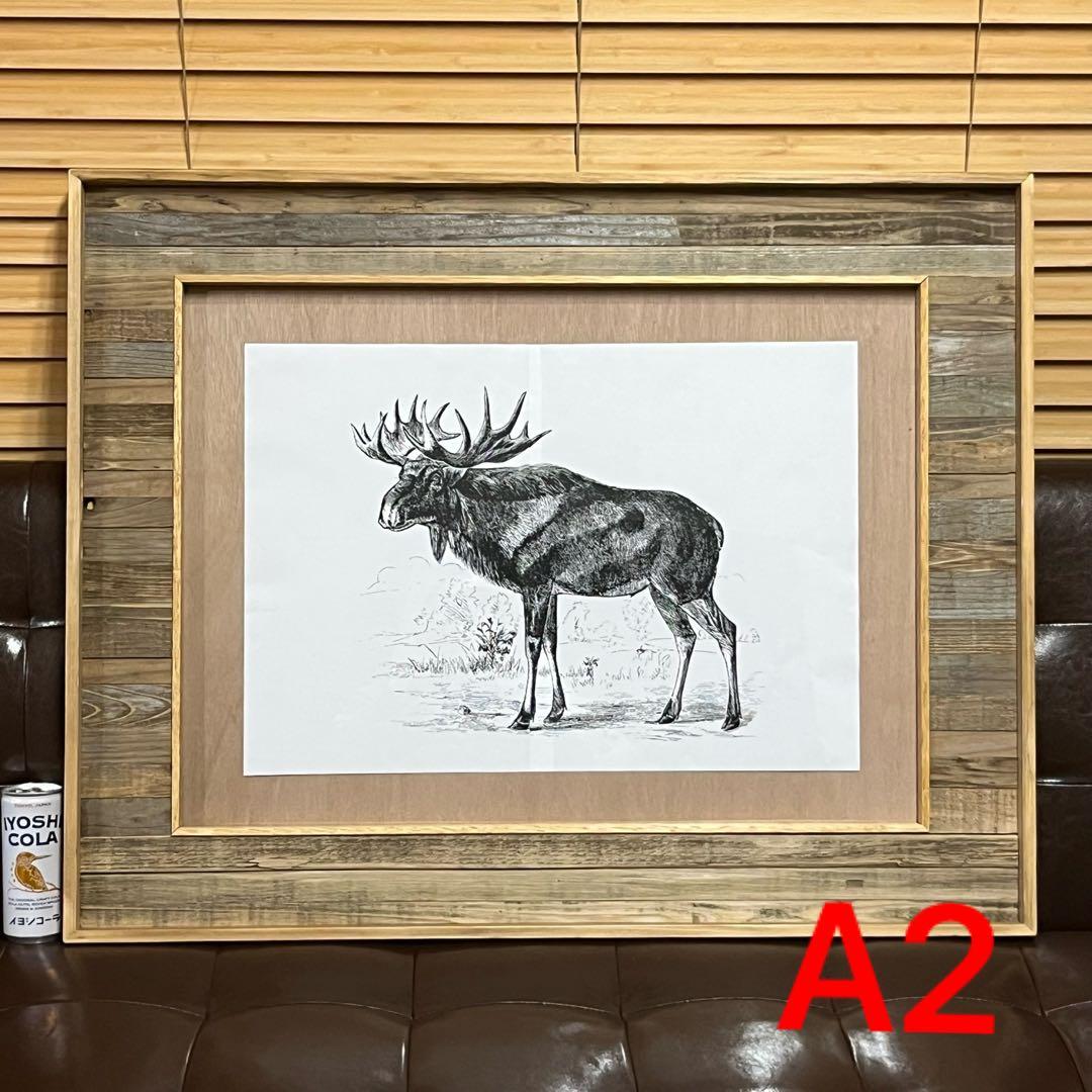 古材額縁　A2サイズ　ポスターフレーム