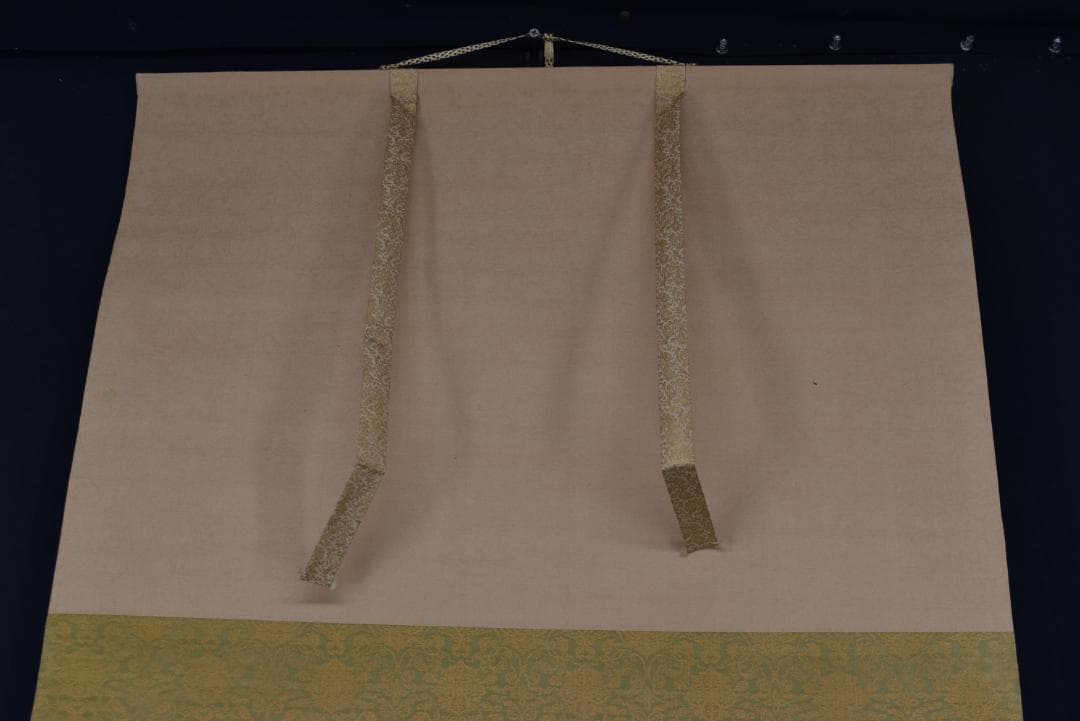 【真作】川村憲邦/鯉図/游鯉図/横物/掛軸☆宝船☆Z-685