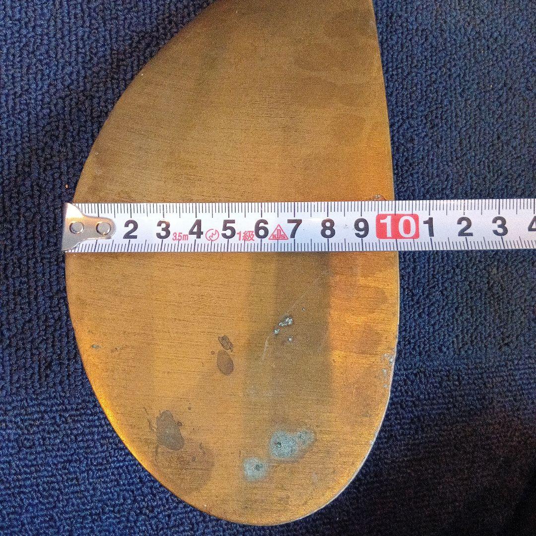 真鍮製プロペラ 約2.8ｋｇ　ボート　ヴィンテージ　置物　ディスプレイ