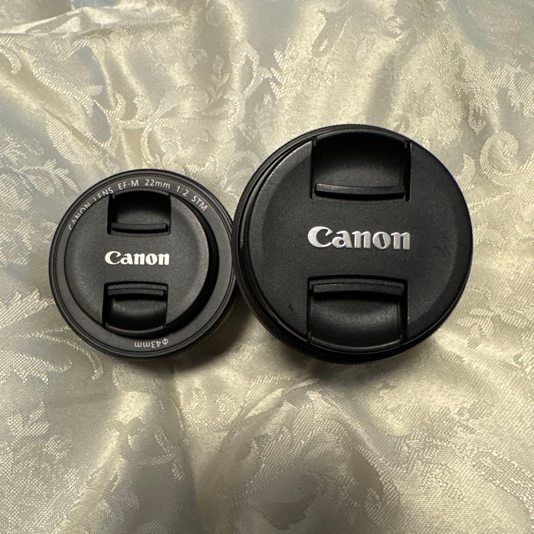 【極美品】Canon EOS M ダブルレンズキット　ベイブルー　おまけ付