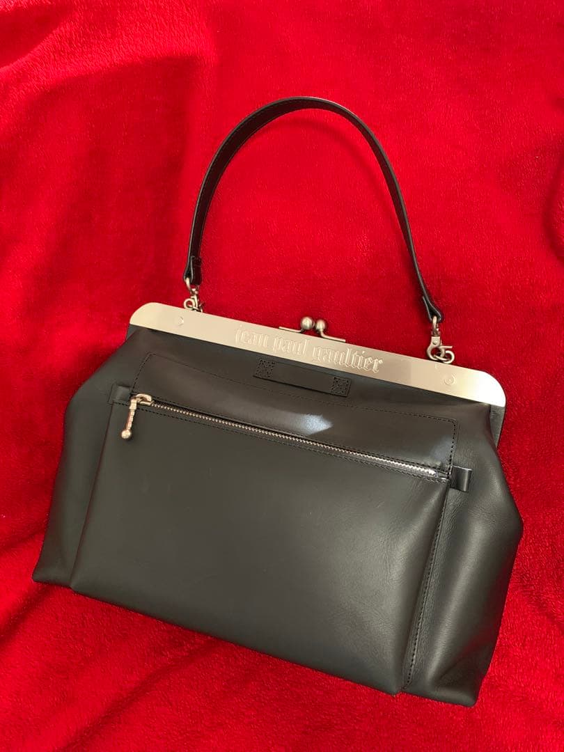 瑠衣　Jean Paul Gaultier 廃盤美品がま口バッグブラック