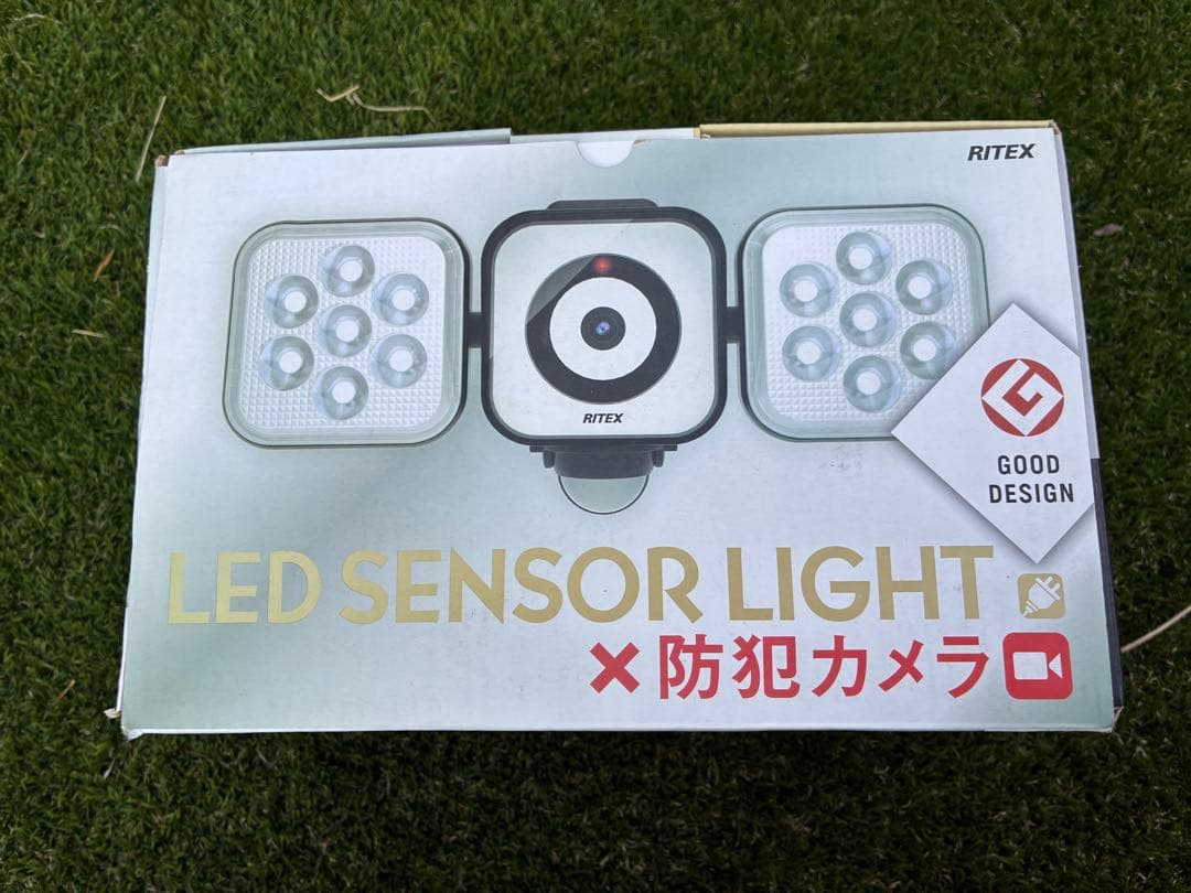 RITEX LEDセンサーライト 防犯カメラ 8W×2灯式 C-AC8160