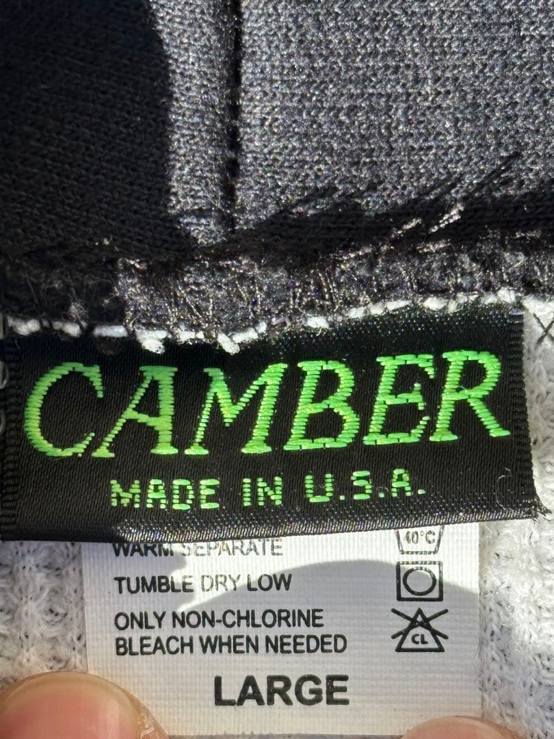 【CAMBER】ジップアップフーディ　ブラック　usa製