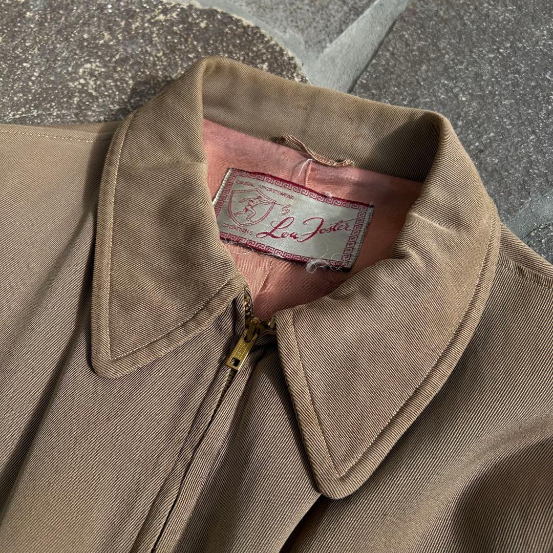 1950s-1960s レーヨンギャバジン　スポーツjkt vintage