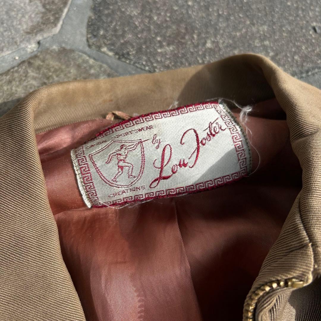 1950s-1960s レーヨンギャバジン　スポーツjkt vintage