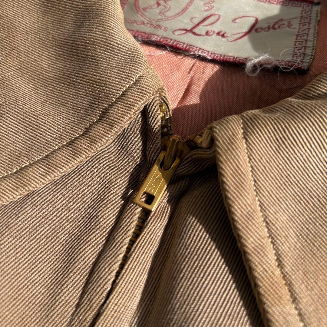 1950s-1960s レーヨンギャバジン　スポーツjkt vintage