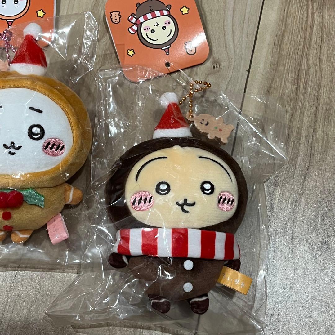 ちいかわ ジンジャーマン マスコット 3点セット ハチワレ うさぎ クリスマス