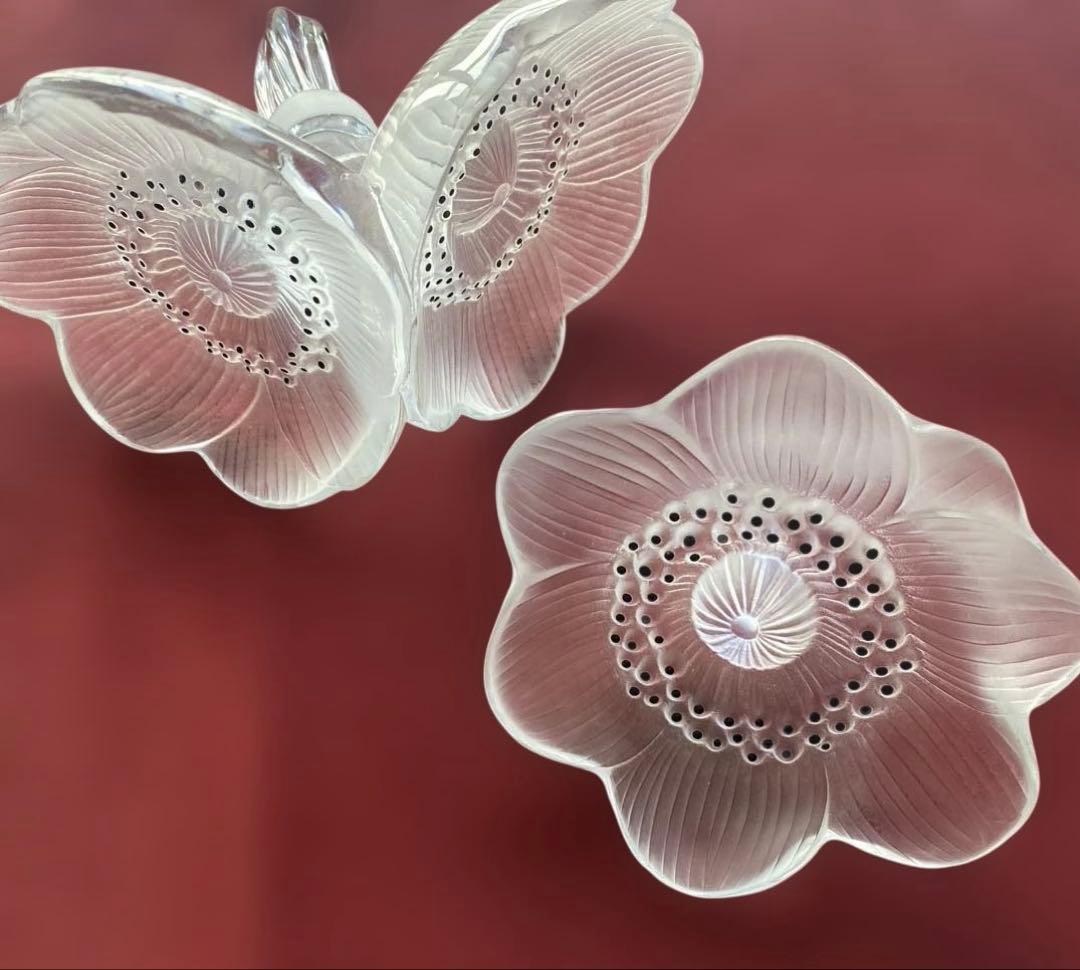 美品❗️ラリック　アネモネ香水ボトルとペーパーウェイト　ヴィンテージ　レア品