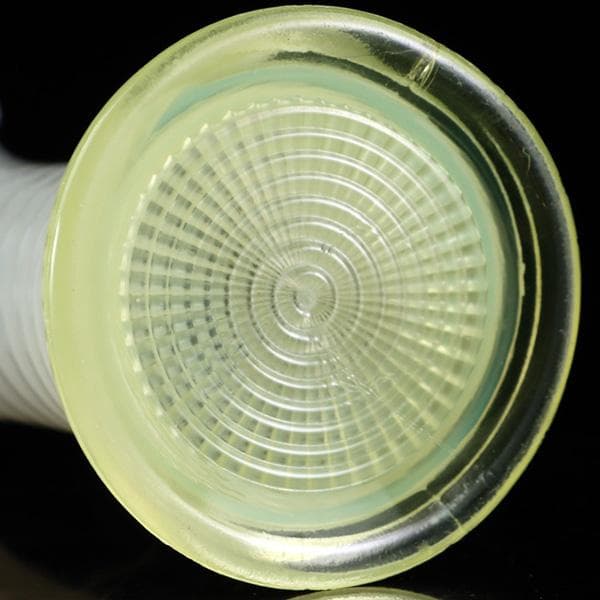 Y1505-5 ヴィンテージ フリント アルバニー ワセリンガラス 花瓶