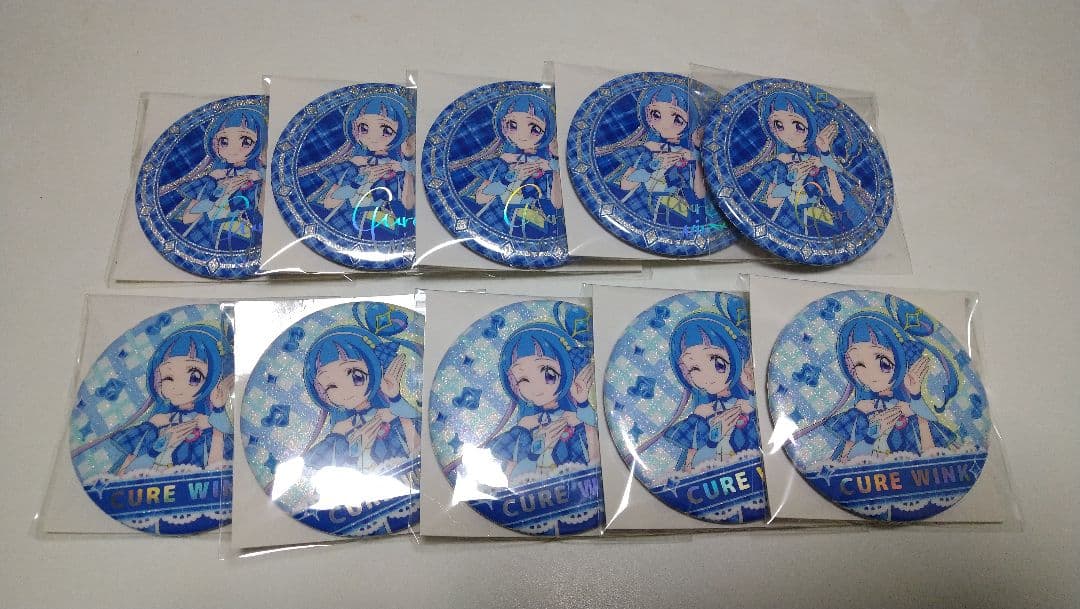 キミとアイドルプリキュア　キュアウインク　缶バッジセット　キミプリ展