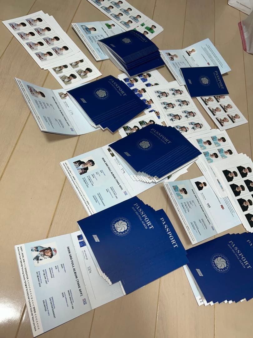 iKON TAKE OFF パスポートフォトブック＋IDカード＋証明写真　51枚