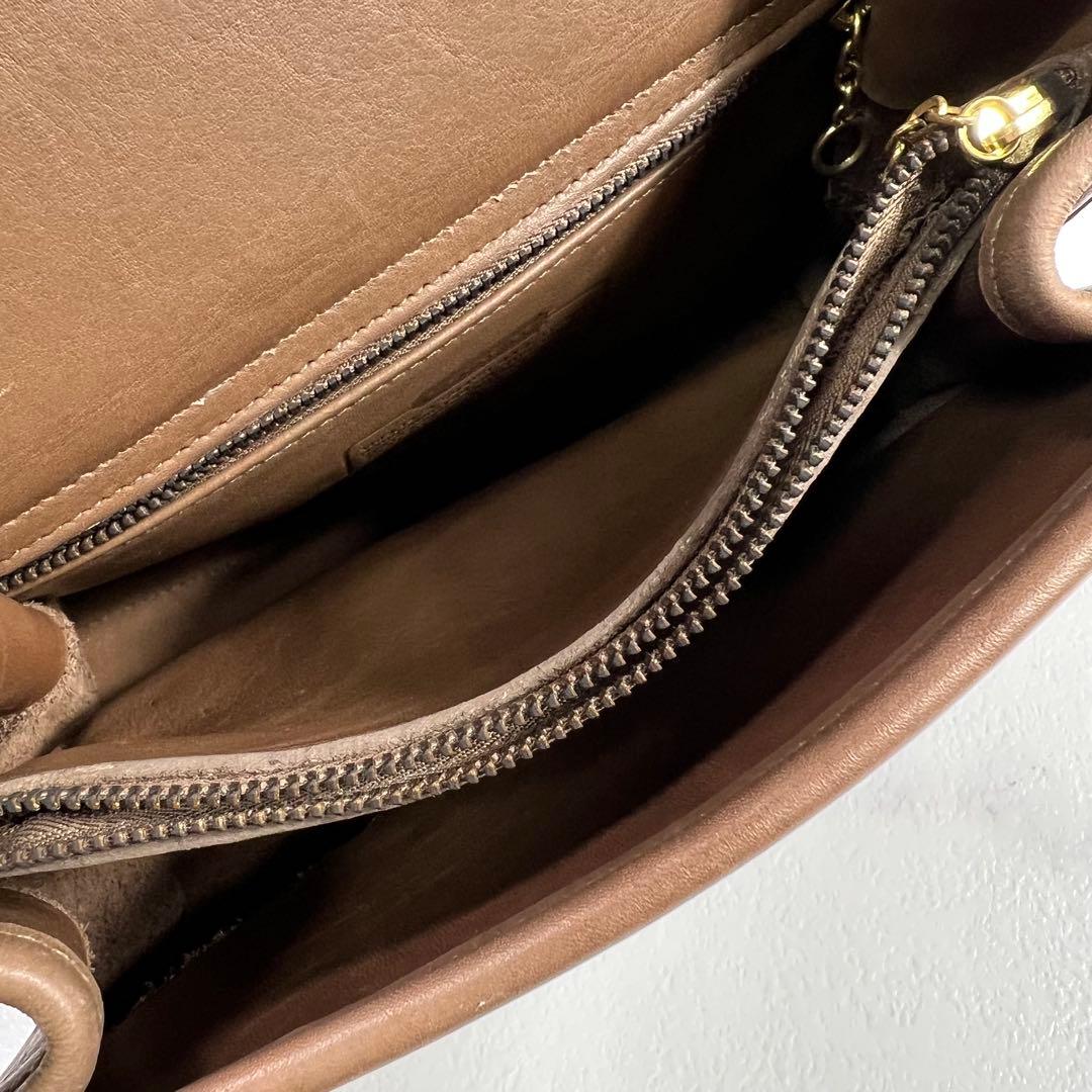 オールドコーチ ショルダーバッグ 2way ターンロック モカブラウン USA製