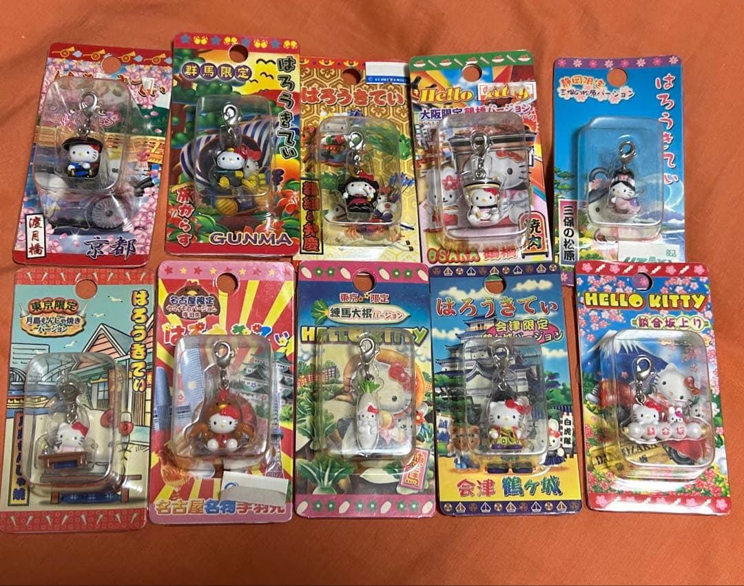 ご当地キティストラップ156点セット