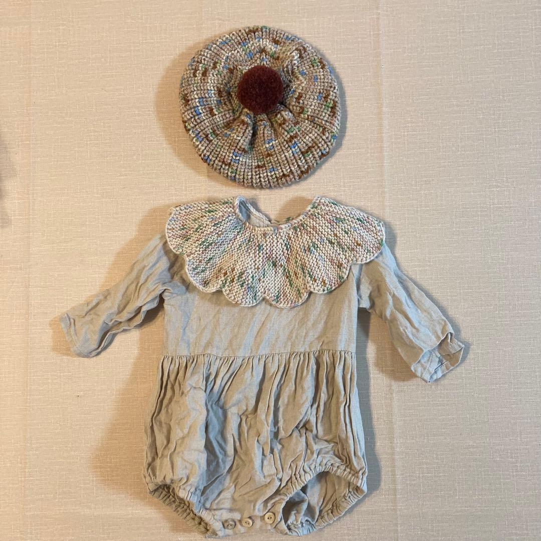 ※haaaaaaさま専用※Kalinka ベレー帽&ロンパース　2024AW