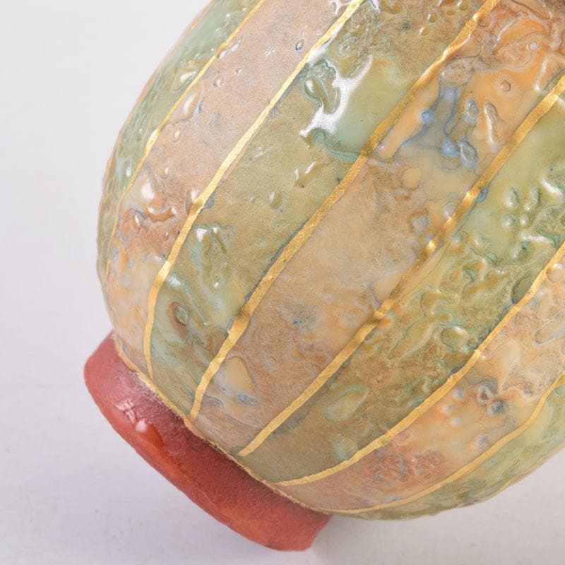 九谷焼　錦山窯　吉田幸央作　ぐい呑　酒杯　共箱　V　8392