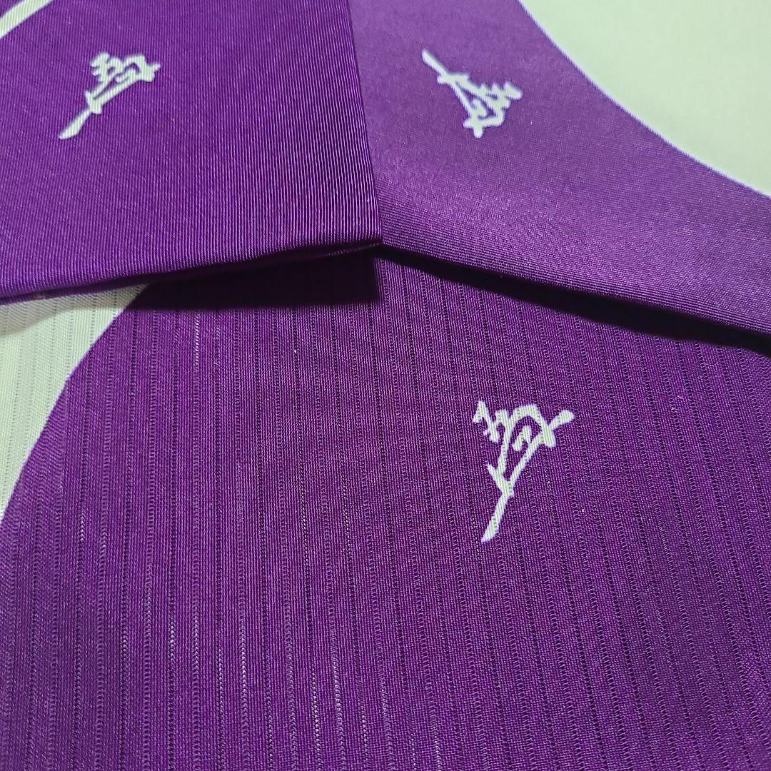 遠州流　正絹　帛紗　3枚まとめて　小堀家　家紋　花押　紫　簡易紙箱