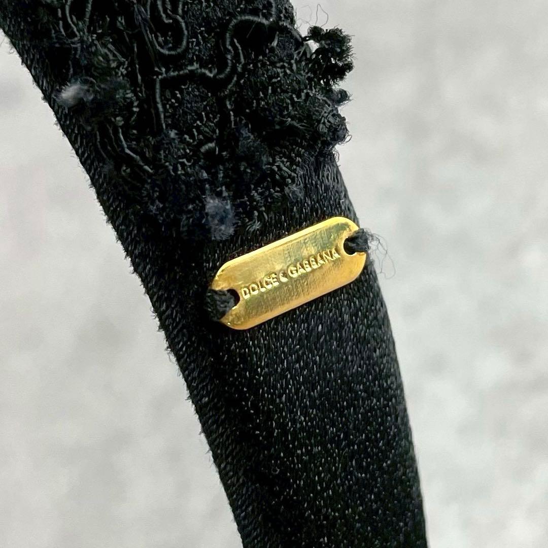 希少★ドルチェ＆ガッバーナ レース 星 カチューシャ ブラック レディース