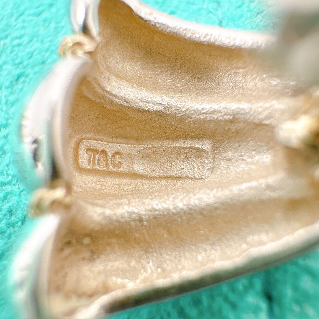 極美品 オールドティファニー ツイストロープ コンビ キャッチ社外品 シルバー