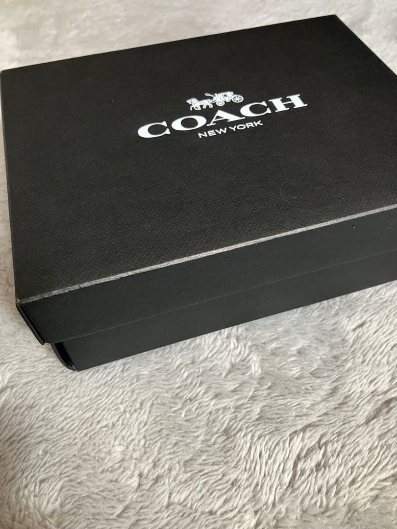 【新品・未使用】COACH ブラック レザー ケース　パスケース