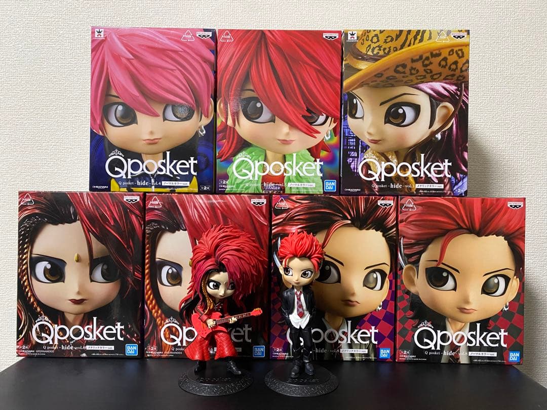 hide Qposket vol.3〜6、8 フィギュア 7種セット