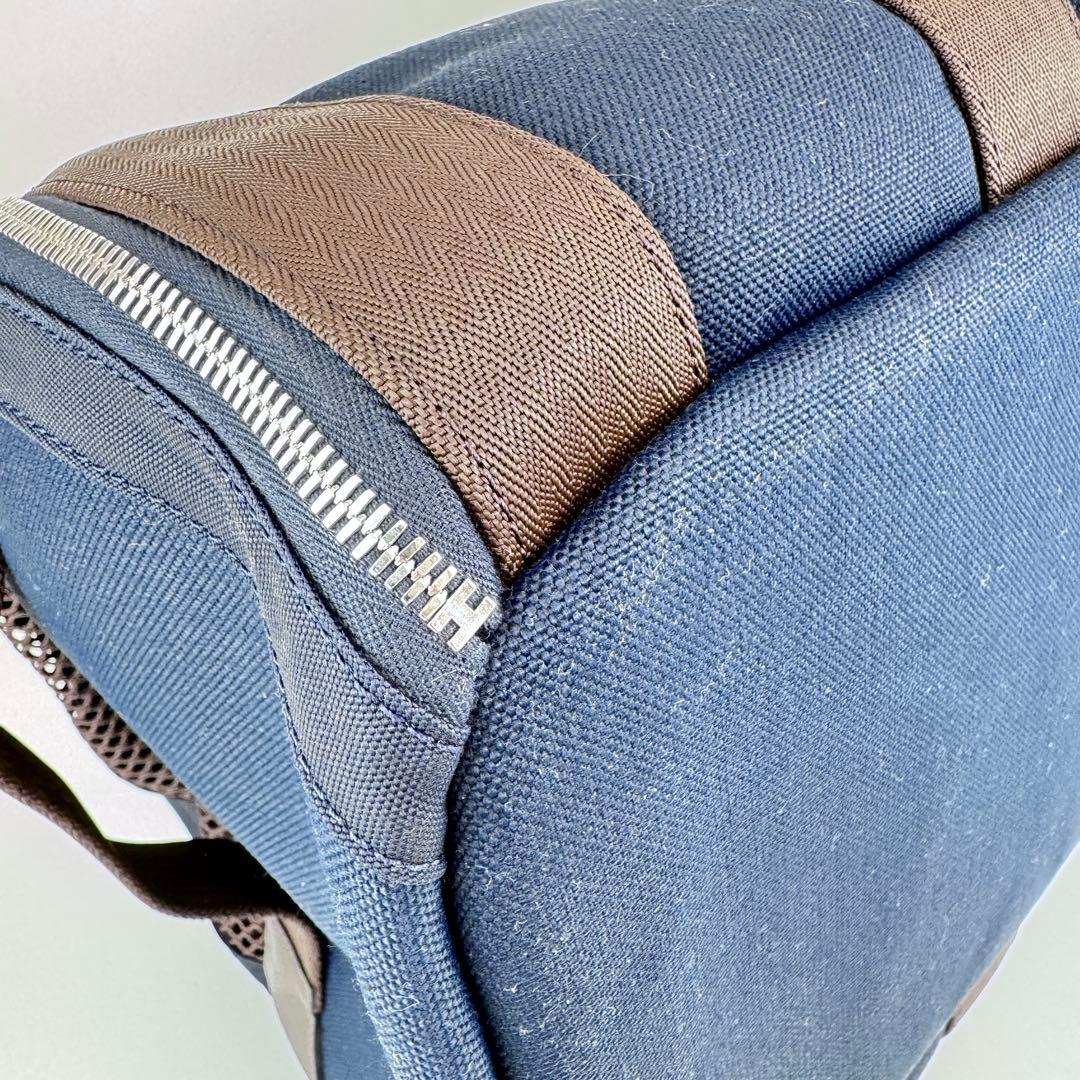 新品未使用　HERMES エルメス　犬用キャリーバッグ　ネイビー　ブラウン