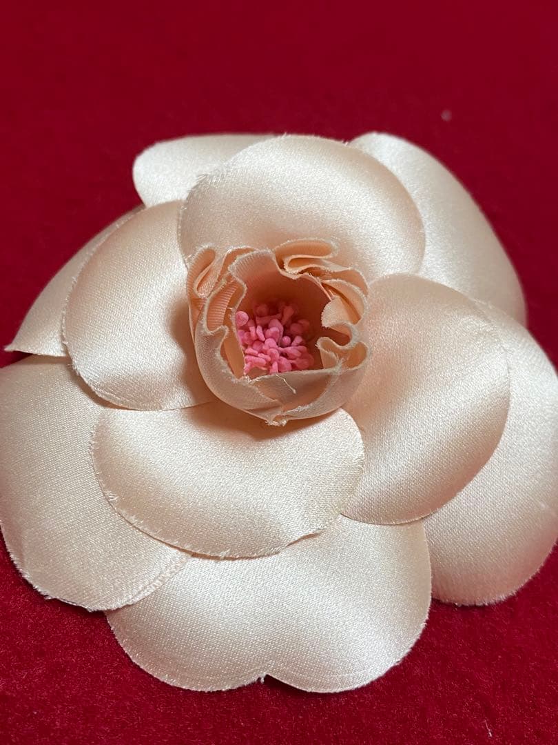 CHANEL シャネル カメリア コサージュ ブローチ ヴィンテージ ピンク