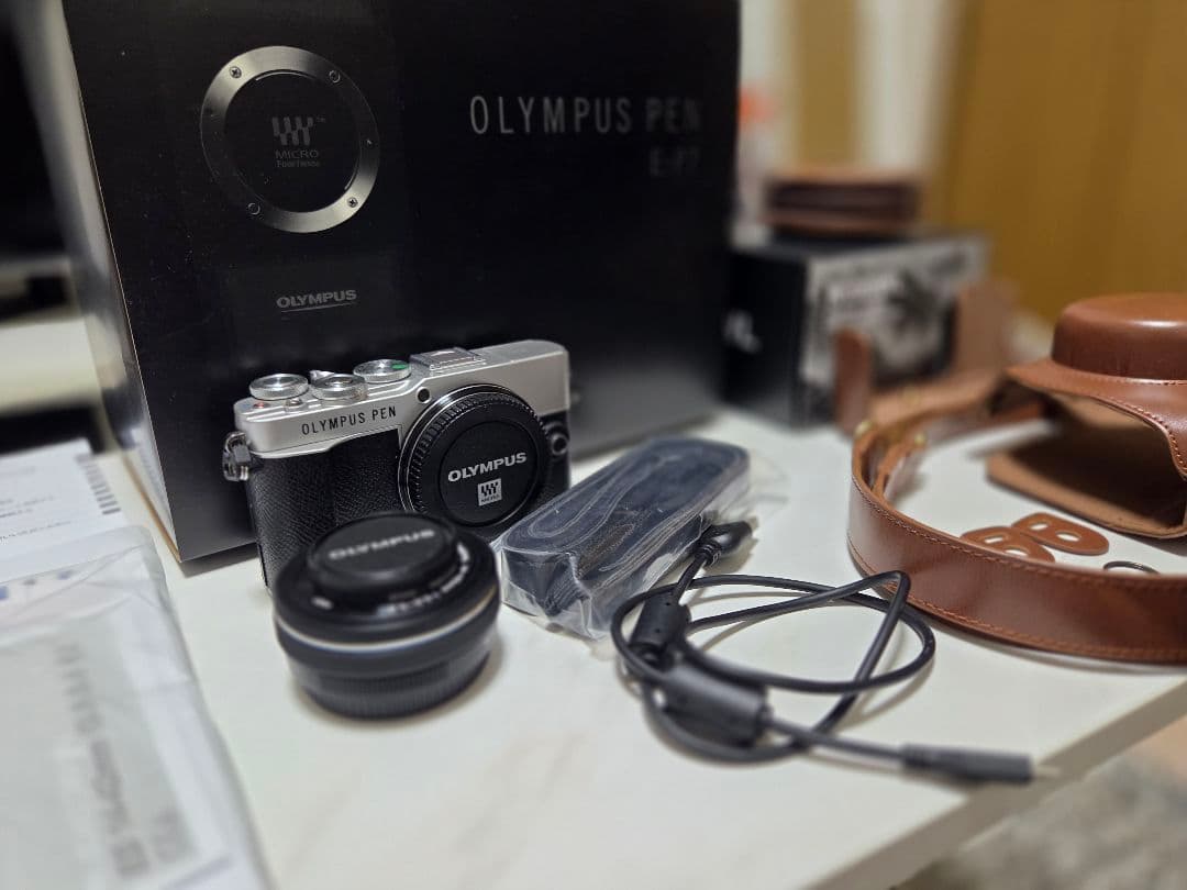 OLYMPUS PEN E-P7 デジタルカメラ ケース&SDカード256GB付