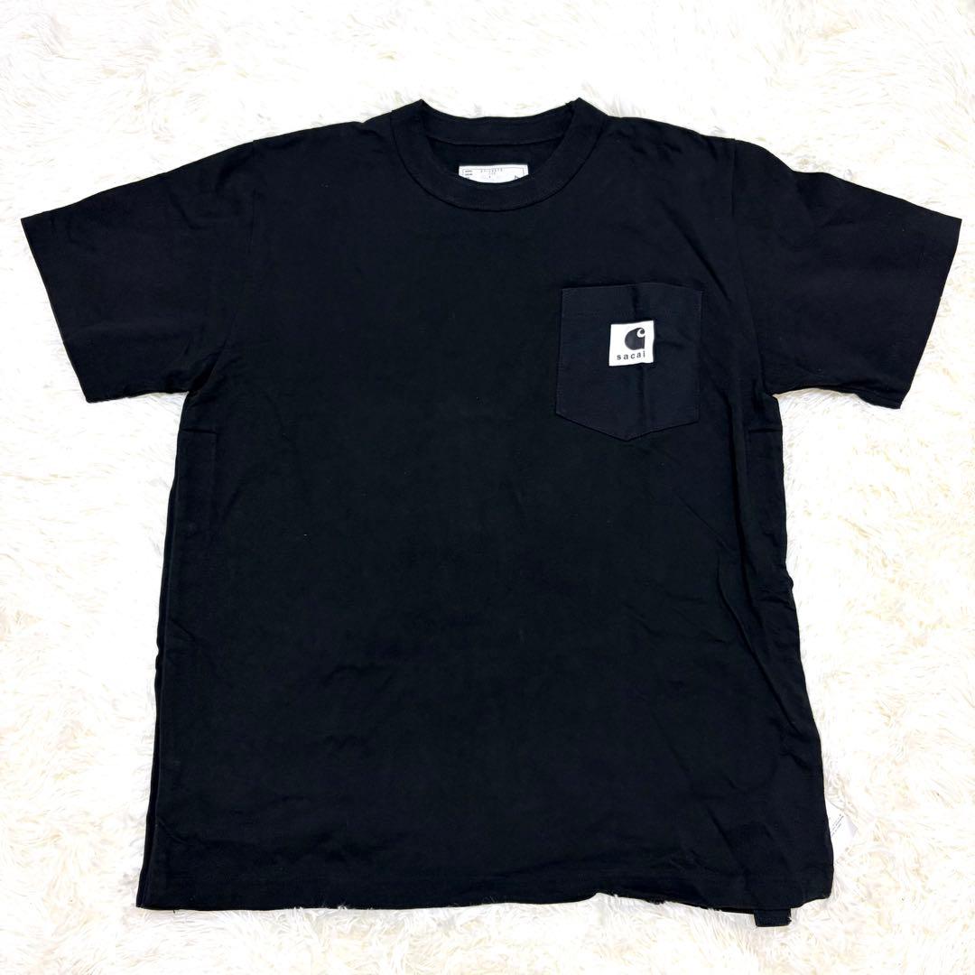 [カーハート コラボ] sacai WIP T-shirt Tシャツ 黒 XL