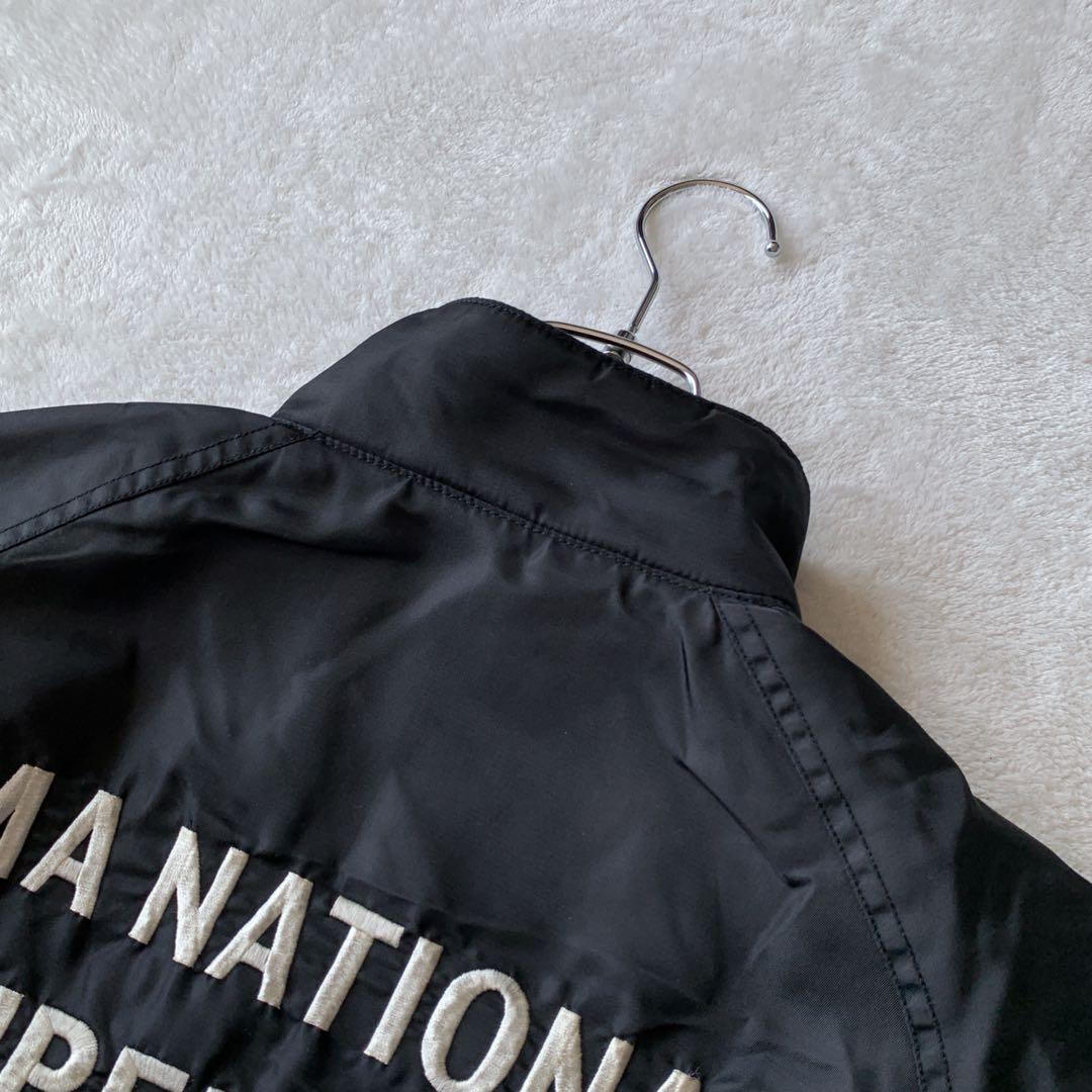 希少 ハーレー ダビッドソン ナイロン ライダース ジャケット バック刺繍ロゴ