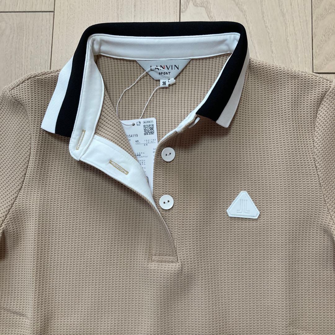 なおにゃん★新品★ランバン 半袖ポロシャツ 36