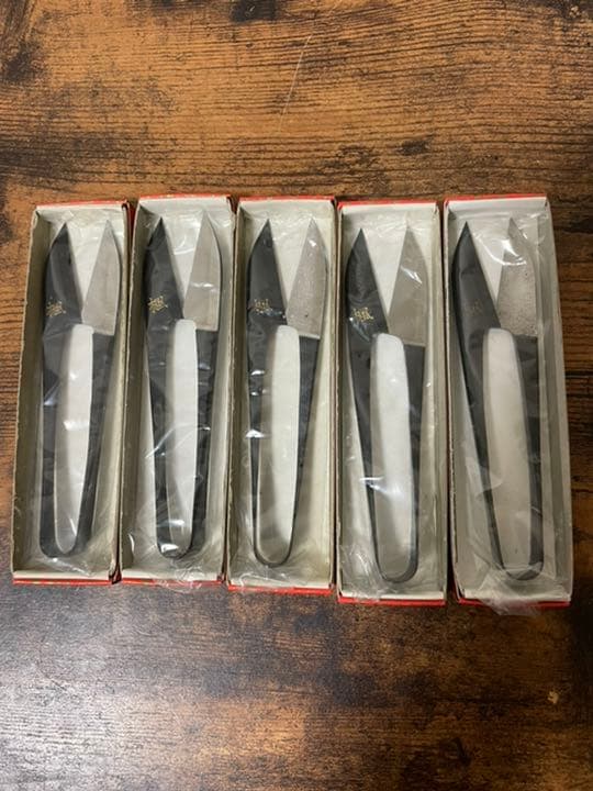 未使用　握り鋏120mm 5丁組み