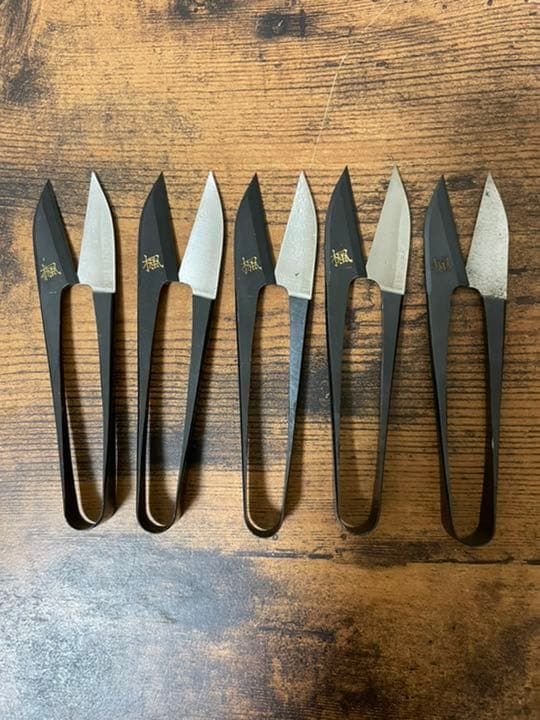 未使用　握り鋏120mm 5丁組み