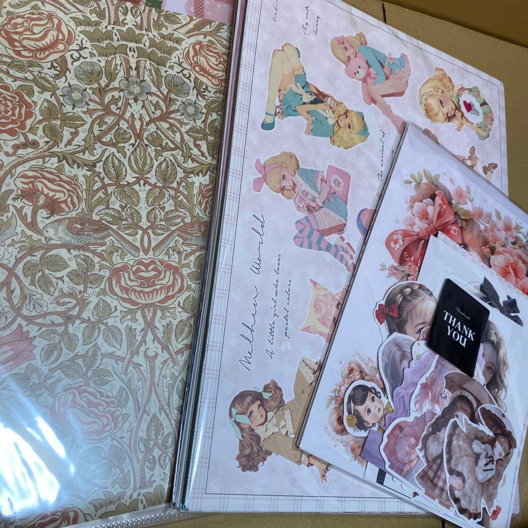 100サイズ 紙モノ コラージュ素材 大量まとめ売り