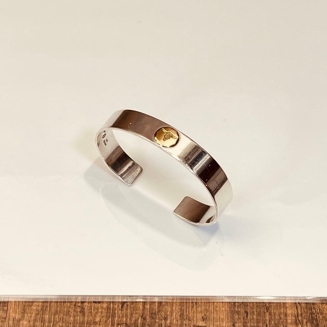 TADY&KING SV925 K18 平打ちバングルGPロングホーン