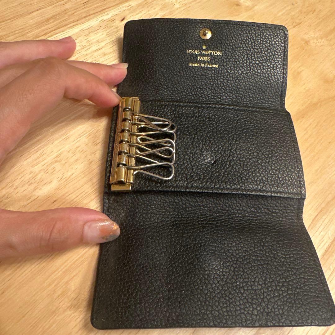 r*n様 Louis Vuitton ブラック レザー キーケース