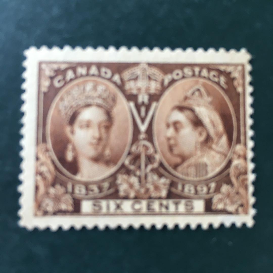 カナダ 1897 Diamond Jubilee 6c 未使用1種