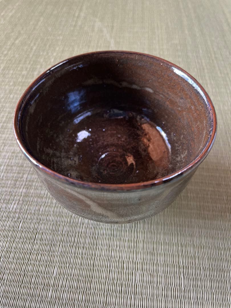 い草の灰釉茶碗