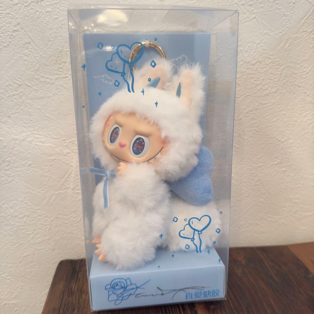 【海外限定】ZIMOMO LABUBU ぬいぐるみブルーリボン