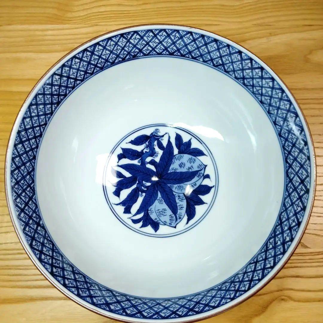 ☆ 馬場京泉 清水焼 染付大鉢