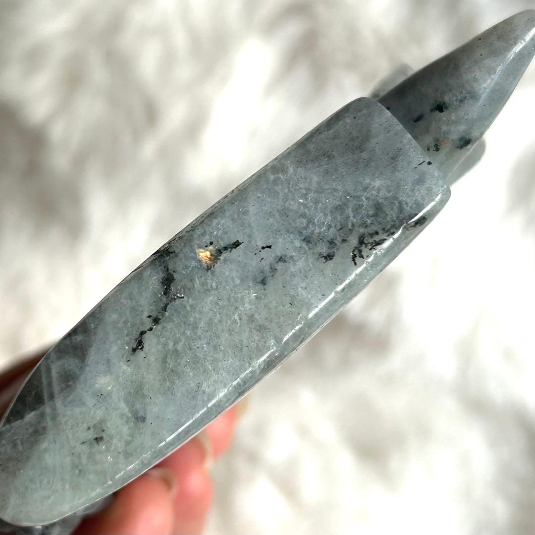 【 ラブラドライト ユニコーン ペガサス 彫物 鉱物 インテリア ユニサス　】