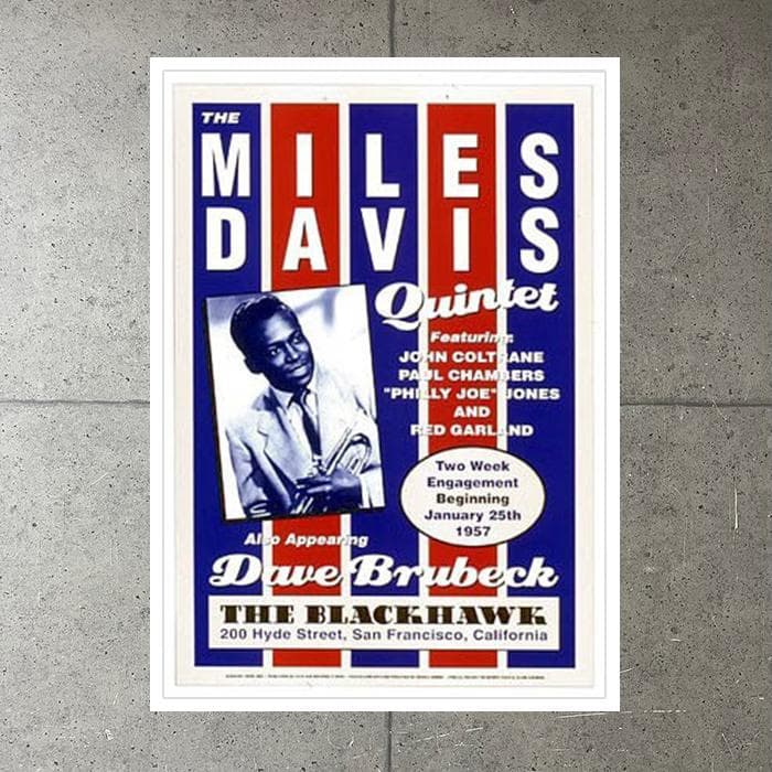 額装済/マイルス デイビス クインテット/インテリア/アート/ポスター