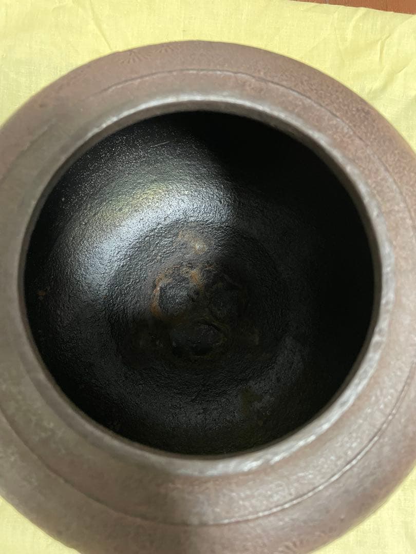 老松地紋　真形鎌　釜師　角谷莎村