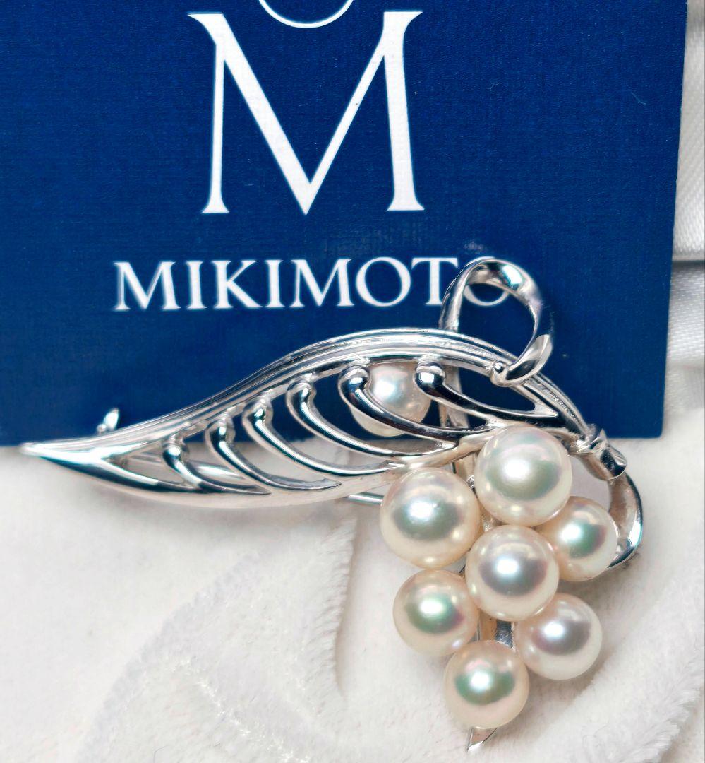 【極美品 最高級!!】ミキモト ブローチ パール 8珠 希少デザイン 皇室御用達