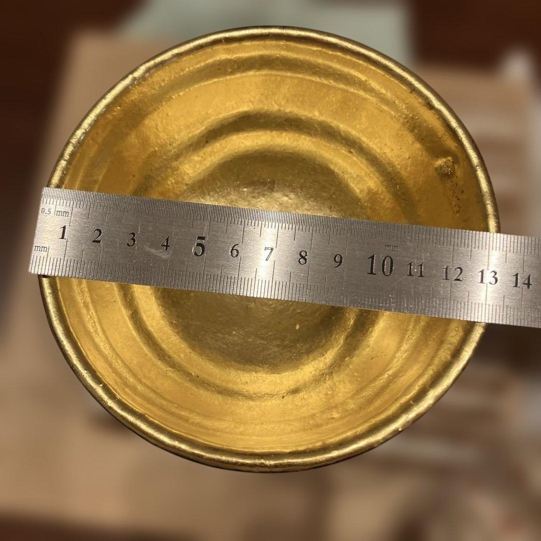 嶋台茶碗（島台茶碗）　佐々木昭楽作　金銀一双茶碗　未使用