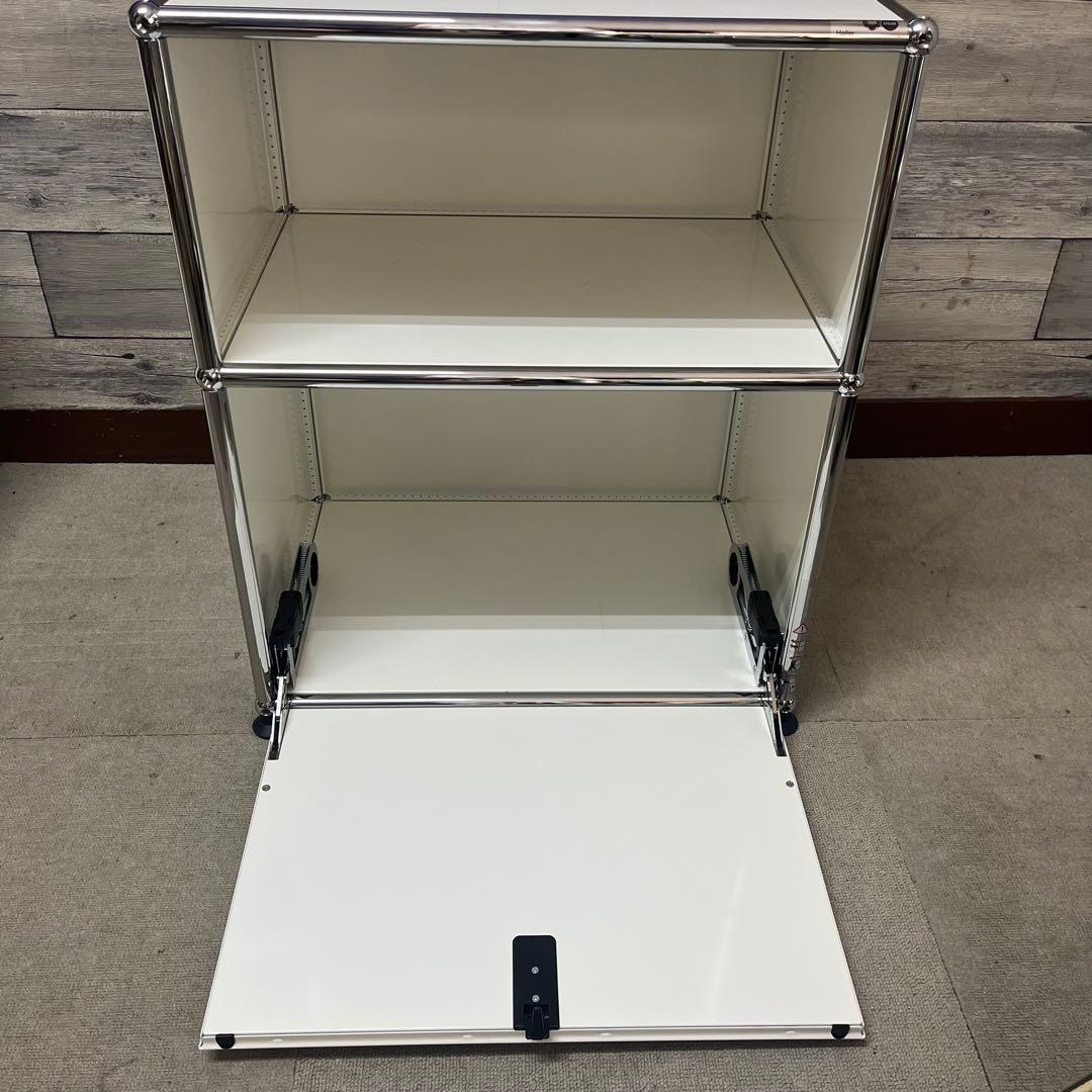 7/12迄限定販売 USM Haller １列２段ベッドサイドボード 色：白