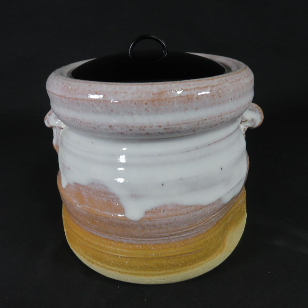 萩焼 水指 金子信彦 共箱 木箱 美品 茶道具