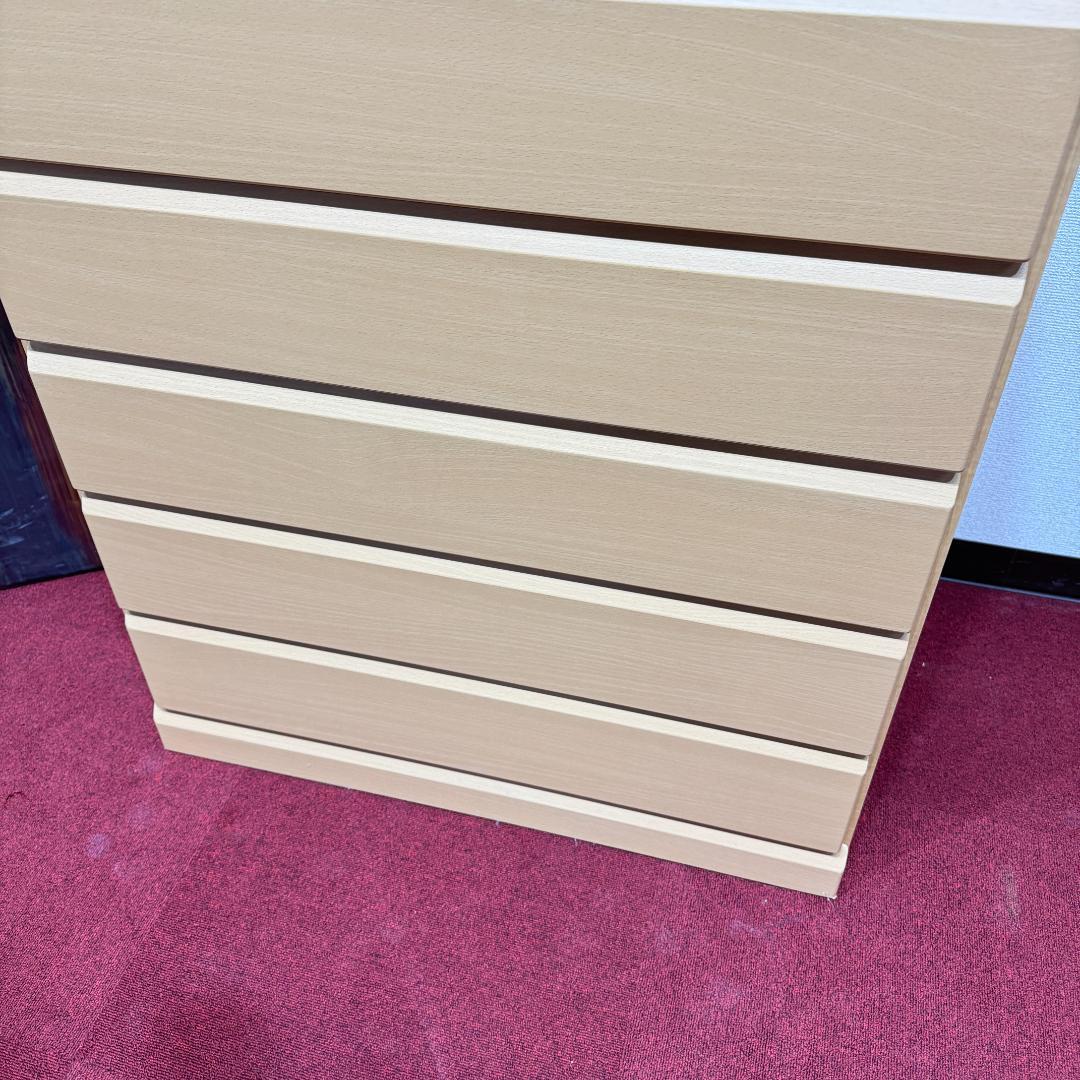 東京23区送料無料　大川家具ハイチェスト幅80㎝・タンス・収納・日本製